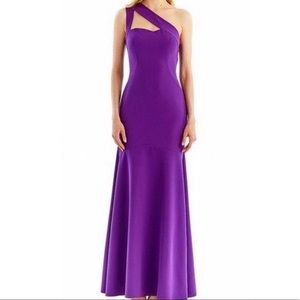 Nicole Miller Collection Purple Gown